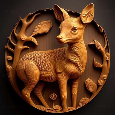 3D model Baby deer from Bambi (STL)